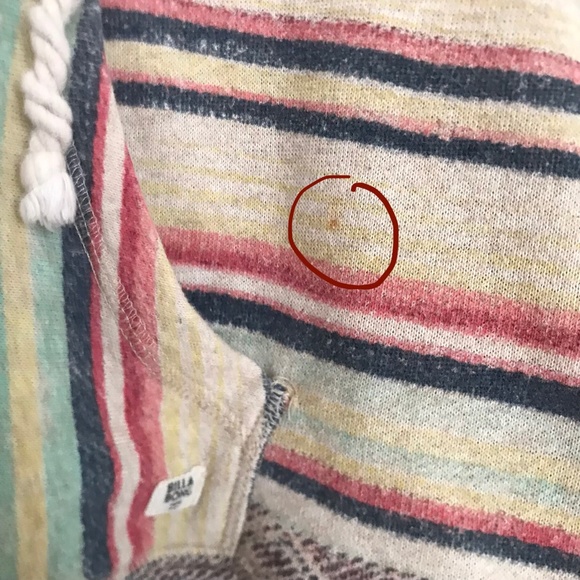 Billabong Helpful Hints Cropped Zip Sweatshirt Size Large - Picture 5 of 5